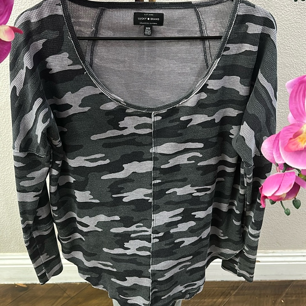 Lucky Brand camouflage shirt